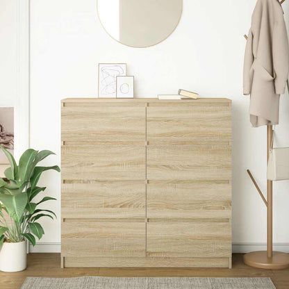 Credenza Rovere Sonoma 100x35x99 cm in Legno Multistrato