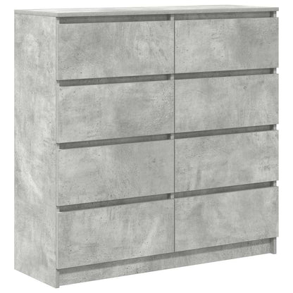 Credenza Grigio Cemento 100x35x99 cm in Legno Multistrato
