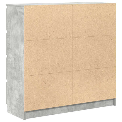 Credenza Grigio Cemento 100x35x99 cm in Legno Multistrato