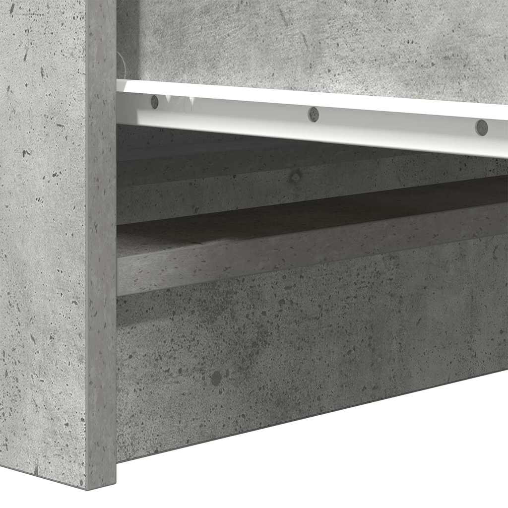 Credenza Grigio Cemento 100x35x99 cm in Legno Multistrato