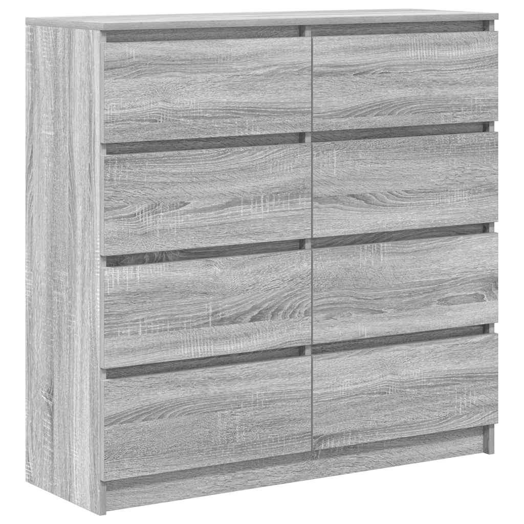 Credenza Grigio Sonoma 100x35x99 cm in Legno Multistrato - homemem39