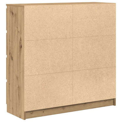 Credenza Rovere Artigianale 100x35x99 cm in Legno Multistrato