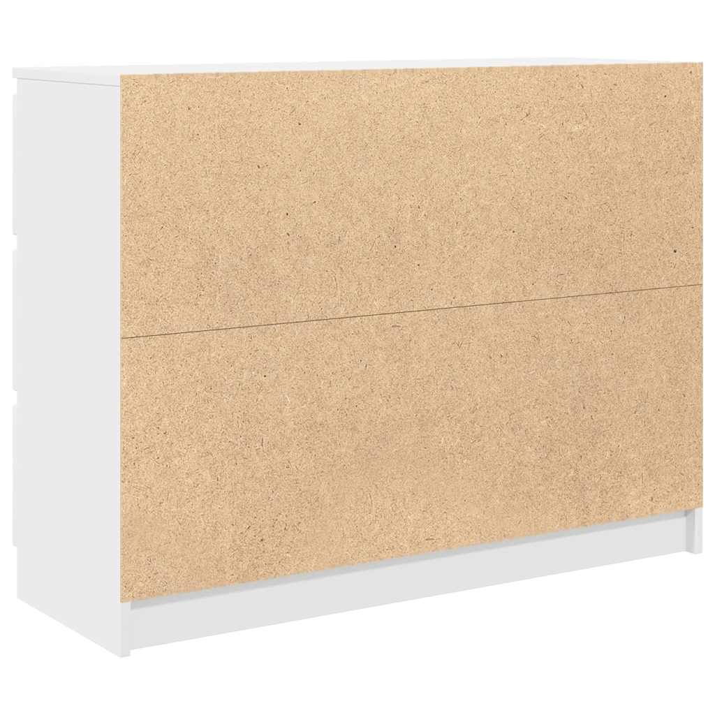 Credenza Bianca 100x35x76 cm in Legno Multistrato - homemem39