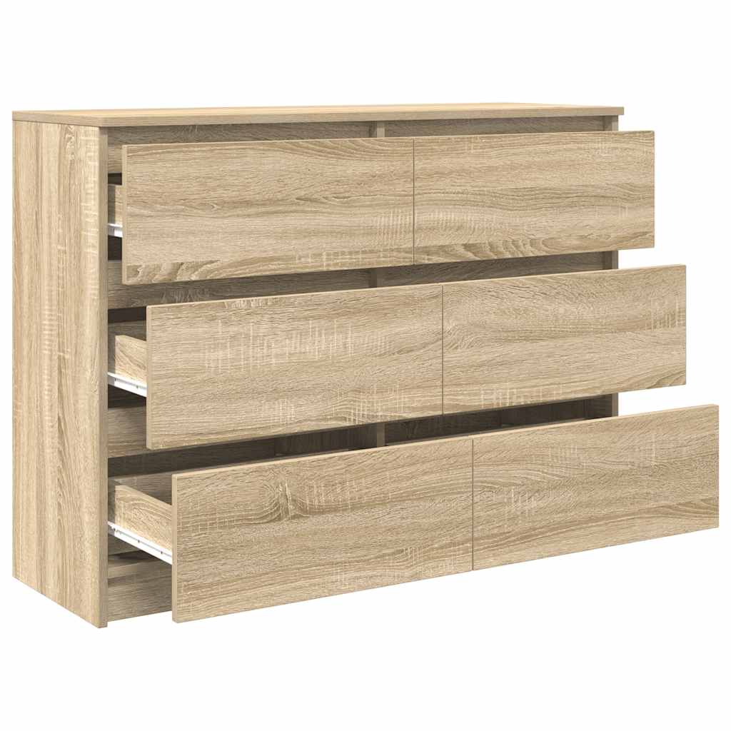 Credenza Rovere Sonoma 100x35x76 cm in Legno Multistrato - homemem39