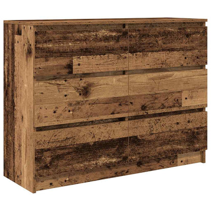 Credenza Legno Antico 100x35x76 cm in Legno Multistrato - homemem39