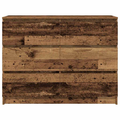 Credenza Legno Antico 100x35x76 cm in Legno Multistrato - homemem39