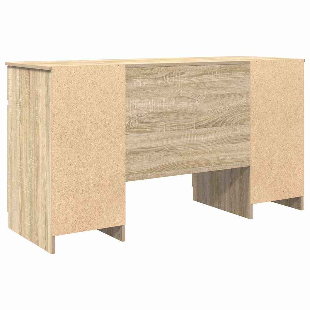 Scrivania rovere sonoma 140 x 49 x 76 cm Legno multistrato