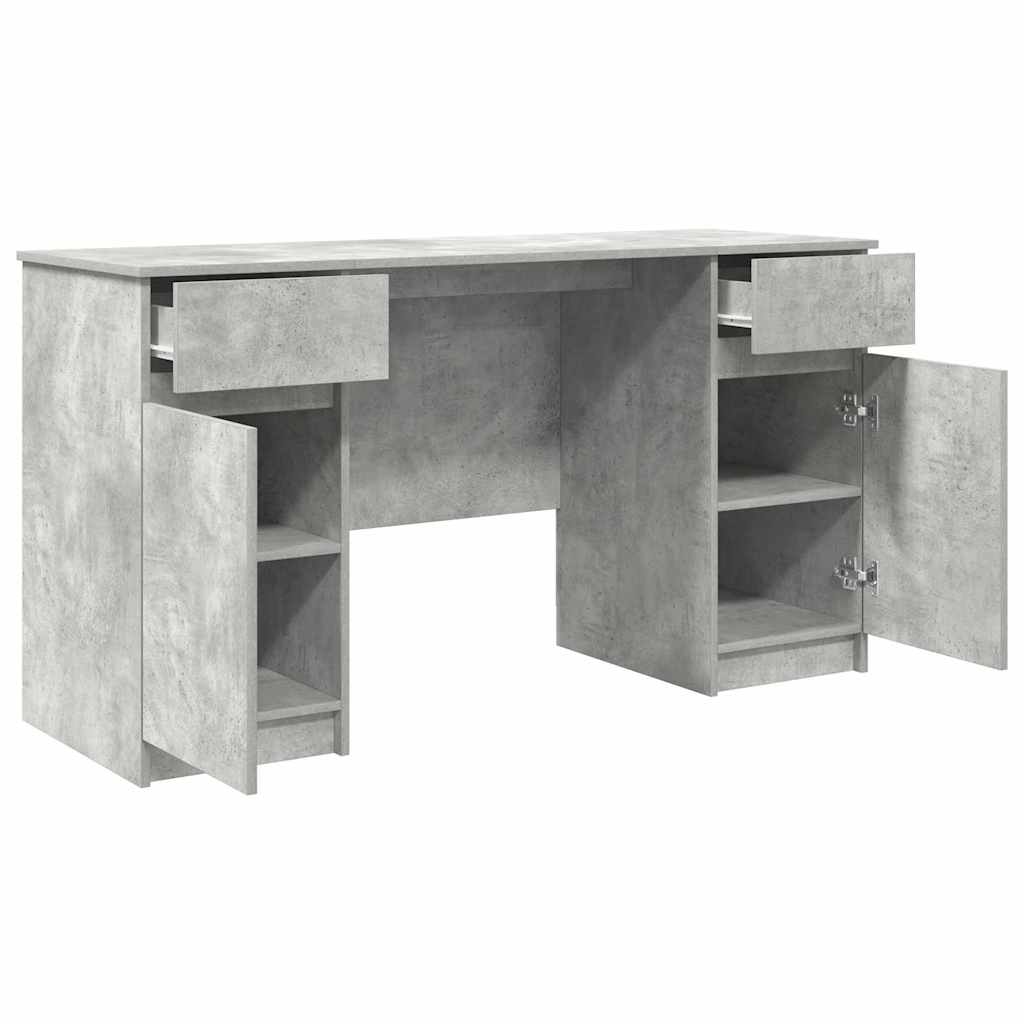 Scrivania Grigio cemento 140 x 49 x 76 cm Legno multistrato