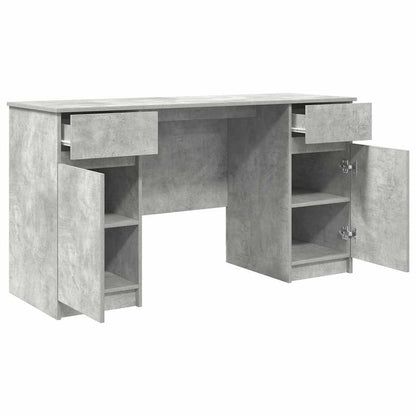 Scrivania Grigio cemento 140 x 49 x 76 cm Legno multistrato
