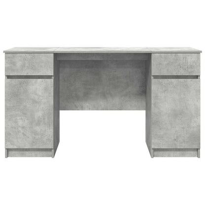 Scrivania Grigio cemento 140 x 49 x 76 cm Legno multistrato