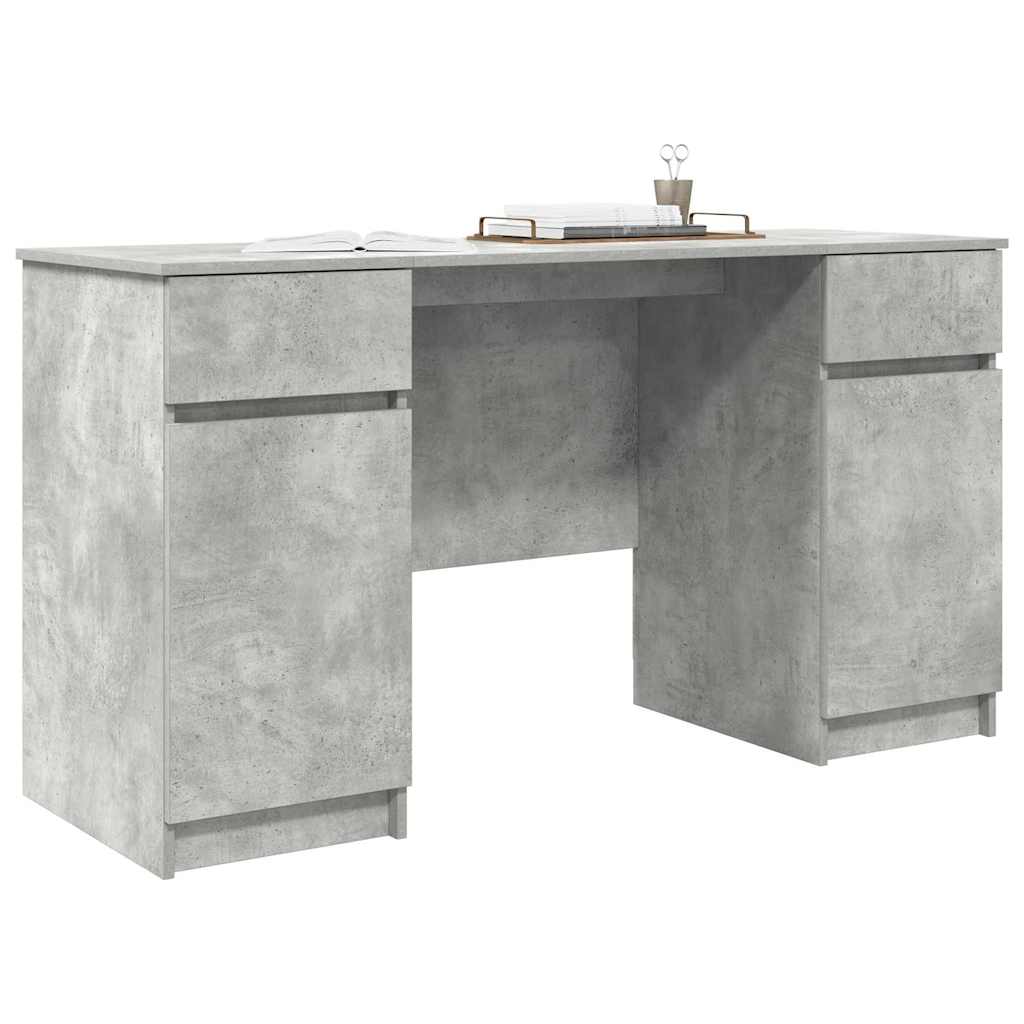 Scrivania Grigio cemento 140 x 49 x 76 cm Legno multistrato