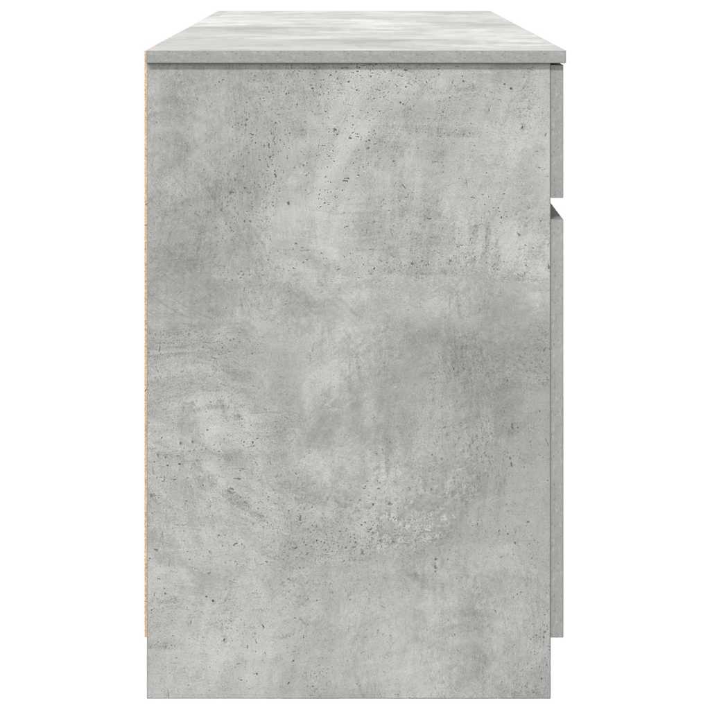 Scrivania Grigio cemento 140 x 49 x 76 cm Legno multistrato