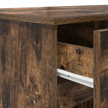 Scrivania Rovere fumo Legno ingegnerizzato 140 x 49 x 76 cm - homemem39