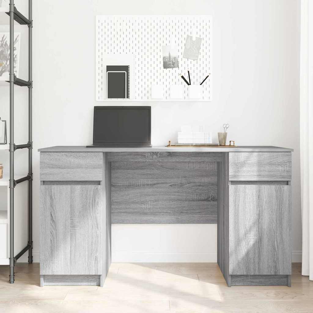 Scrivania Grigio sonoma 140 x 49 x 76 cm Legno multistrato