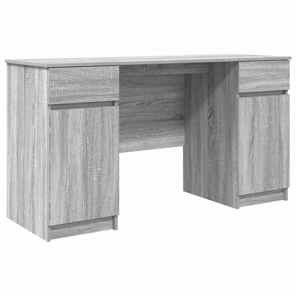 Scrivania Grigio sonoma 140 x 49 x 76 cm Legno multistrato | homemem39