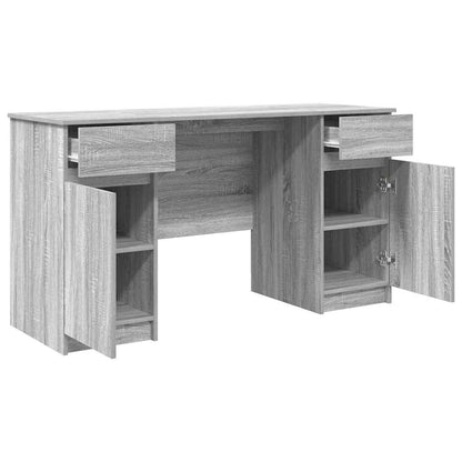 Scrivania Grigio sonoma 140 x 49 x 76 cm Legno multistrato | homemem39