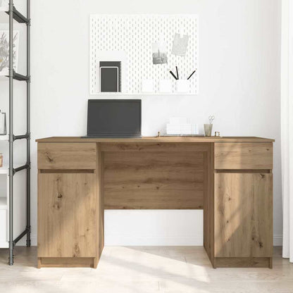 Scrivania rovere artigianale 140 x 49 x 76 cm Legno multistrato | homemem39