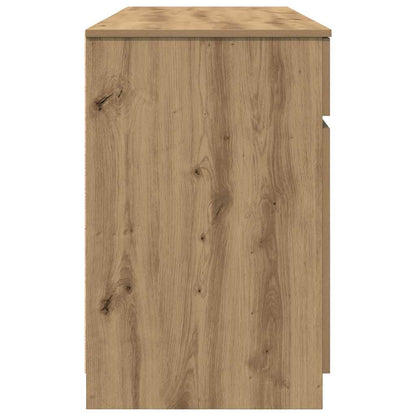 Scrivania rovere artigianale 140 x 49 x 76 cm Legno multistrato | homemem39