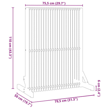 Schermo per Privacy Marrone 79,5 x 50 x 110 cm | homemem39
