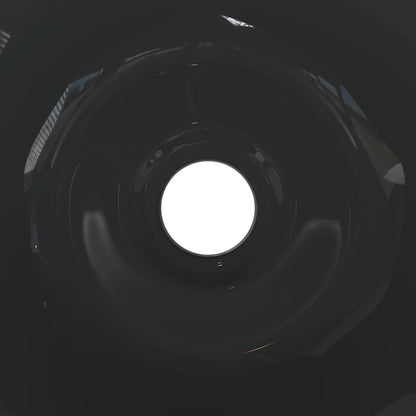 Lavandini 2 pz Nero Lucido Ø42x14 cm in Ceramica