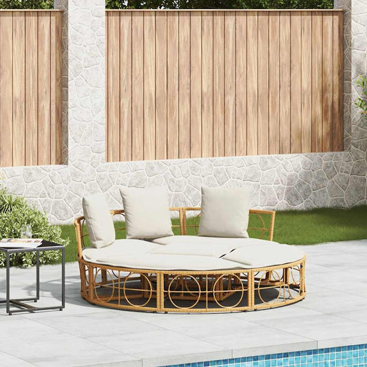 Lettino Prendisole Esterno senza Tetto in Polyrattan - homemem39