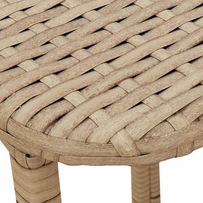 Tavolino da Giardino Pieghevole Beige 90x51x75 cm in Polyrattan | homemem39
