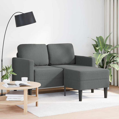 Divano a 2 posti con chaise longue a L 125 cm