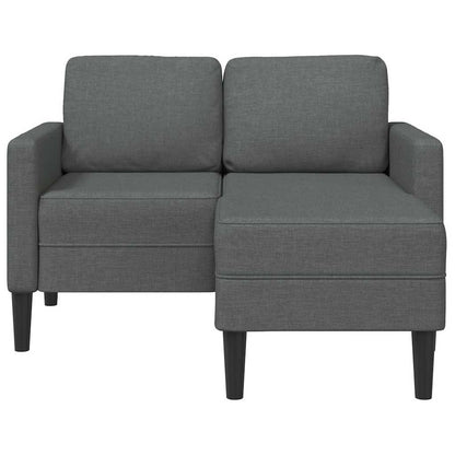 Divano a 2 posti con chaise longue a L 125 cm