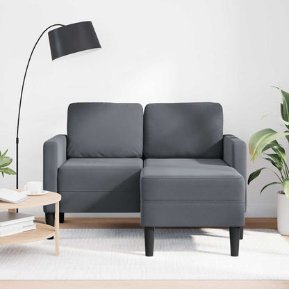 Divano 2 Posti con Chaise a L 125 cm