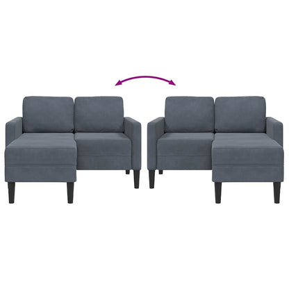 Divano 2 Posti con Chaise a L 125 cm