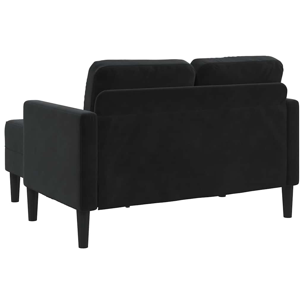 Divano a 2 posti con chaise longue a L 125 cm