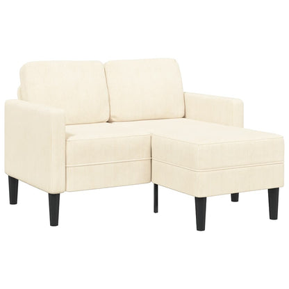 Divano 2 Posti con Chaise longue a L 125 cm Lino
