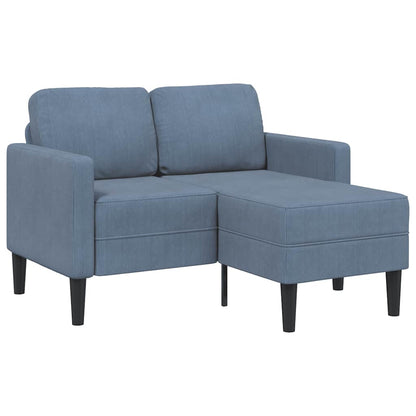Divano 2 Posti con Chaise longue a L 125 cm Lino