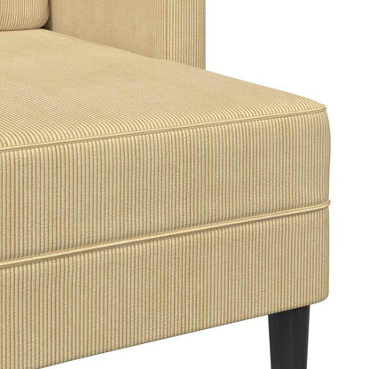 Divano 2 Posti con Chaise a L Verde Grigio 125 cm Lino - homemem39