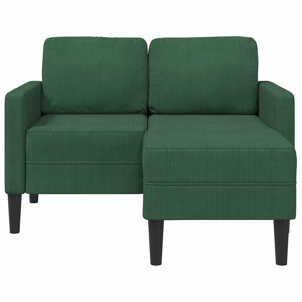Divano 2 Posti con Chaise longue a L 125 cm Lino