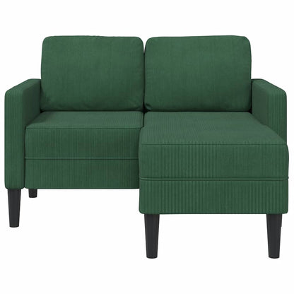 Divano 2 Posti con Chaise longue a L 125 cm Lino