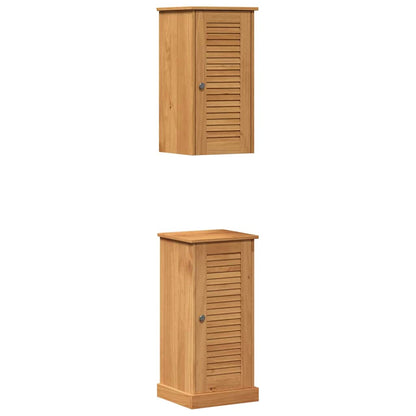Set di mobili per il bagno VIGO 2 pcs Marrone e Marrone Miele | homemem39