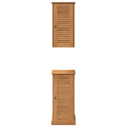 Set di mobili per il bagno VIGO 2 pcs Marrone e Marrone Miele | homemem39