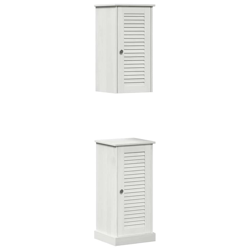 Set di mobili per il bagno VIGO 2 pcs Bianco e Bianco Antico | homemem39