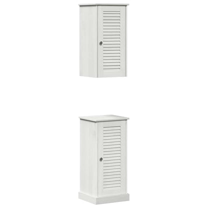 Set di mobili per il bagno VIGO 2 pcs Bianco e Bianco Antico | homemem39