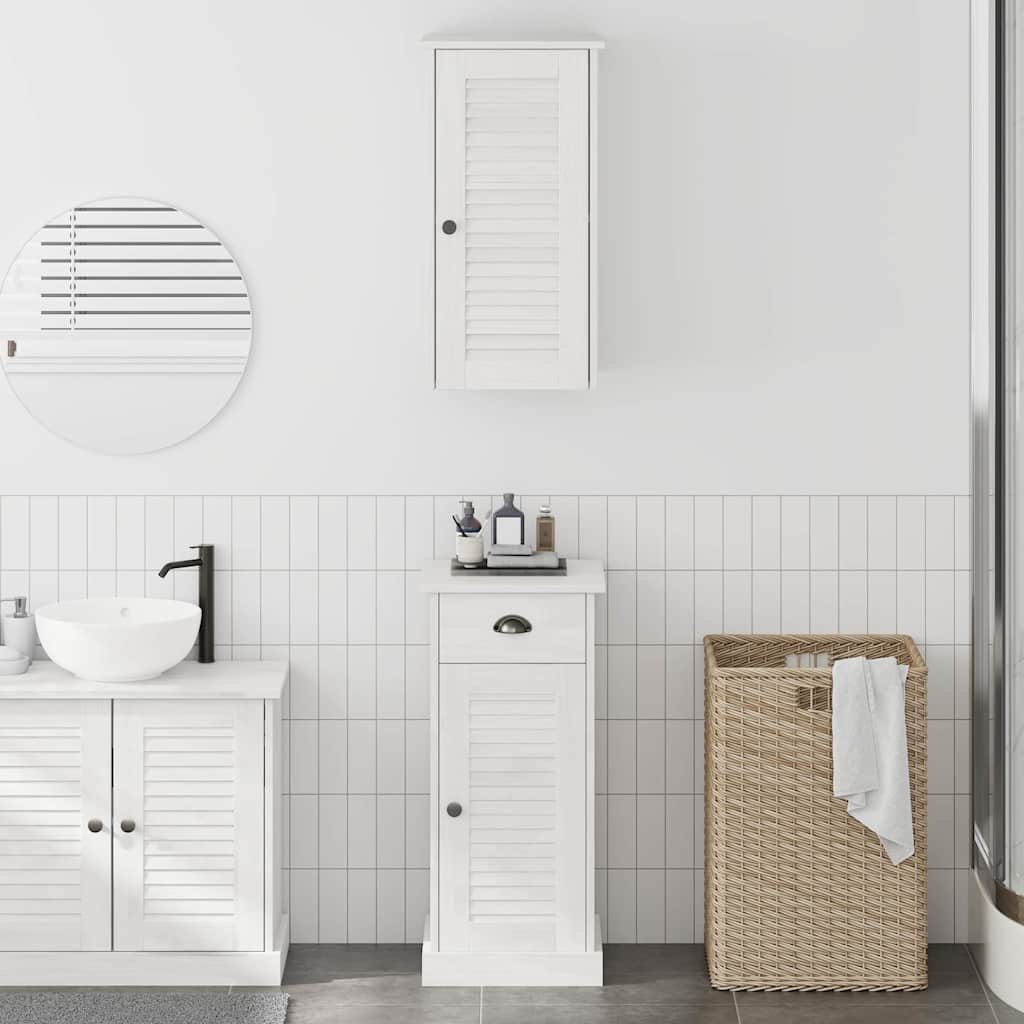 Mobile da Bagno con cassetto VIGO 2 pcs Bianco e Bianco Antico | homemem39