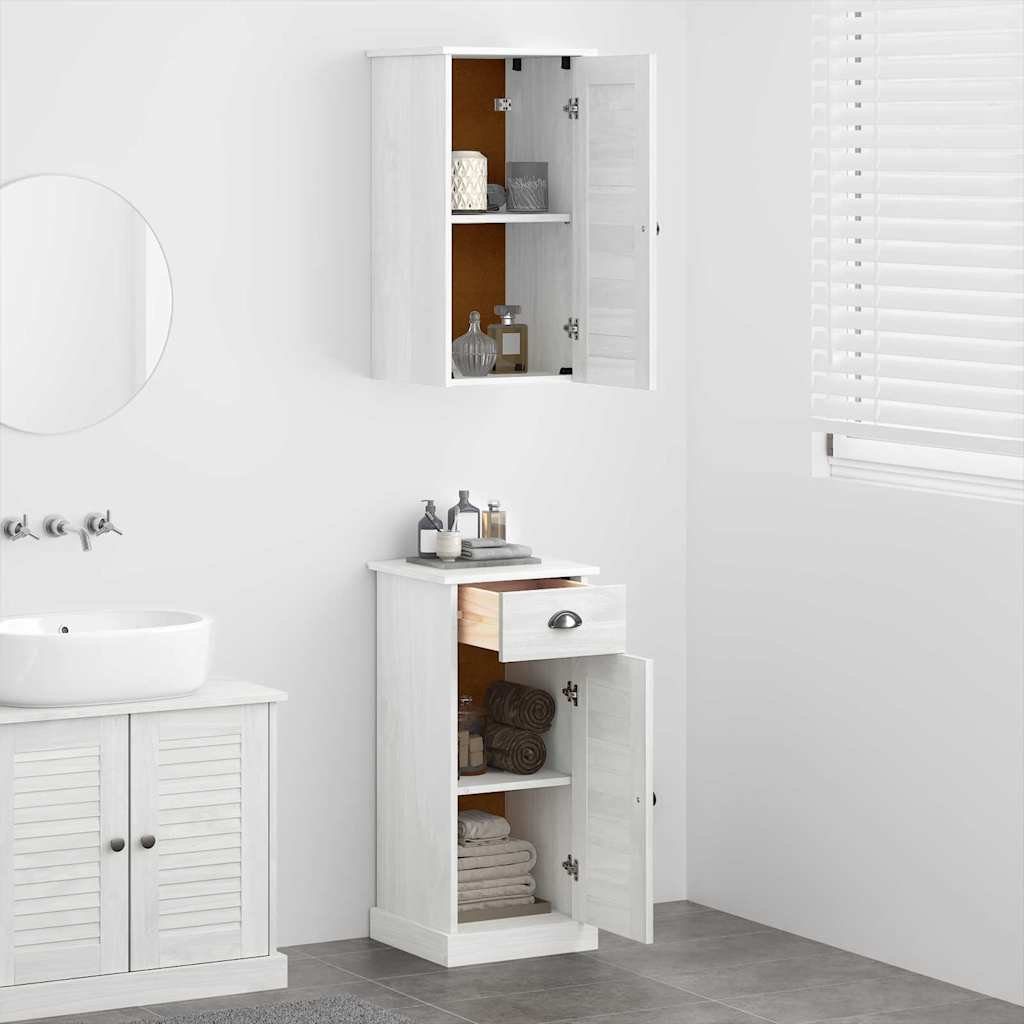 Mobile da Bagno con cassetto VIGO 2 pcs Bianco e Bianco Antico | homemem39