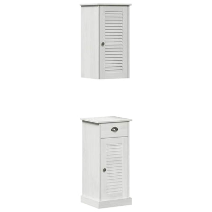 Mobile da Bagno con cassetto VIGO 2 pcs Bianco e Bianco Antico | homemem39