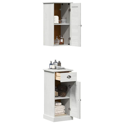 Mobile da Bagno con cassetto VIGO 2 pcs Bianco e Bianco Antico | homemem39