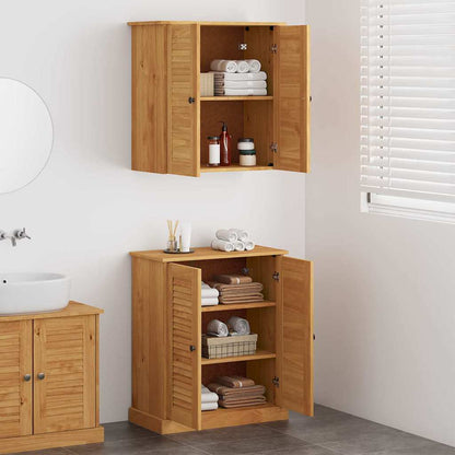 Set di mobili per il bagno VIGO 2 pcs Marrone e Marrone Miele | homemem39