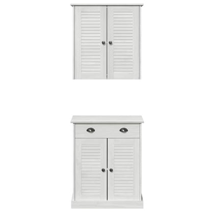 Set di mobili per il bagno VIGO 2 pcs Bianco e Bianco Antico | homemem39