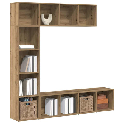 Librerie 3 pz Rovere Artigianale in Legno Multistrato | homemem39