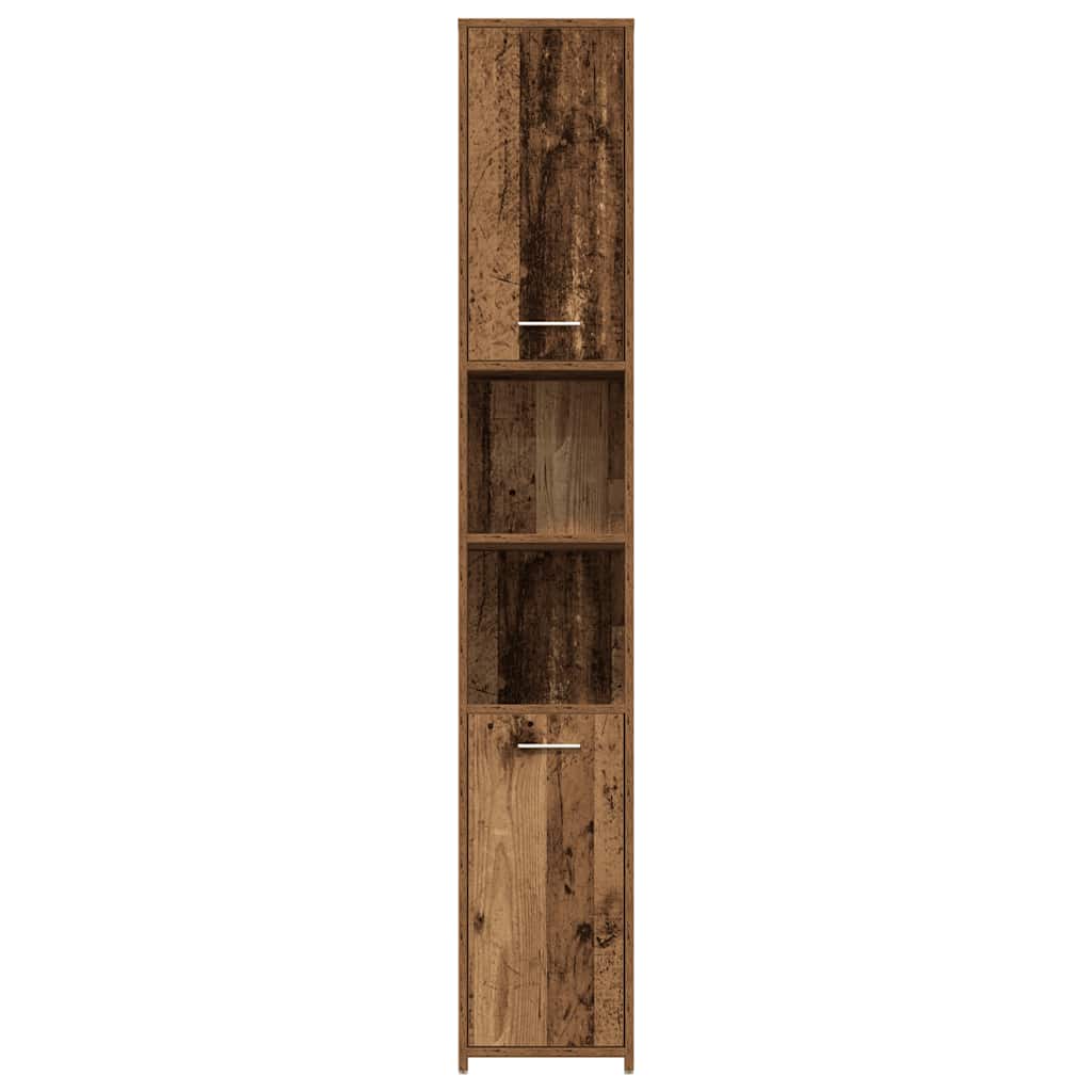 Set Mobili da Bagno 4 pz Legno Antico in Legno Multistrato | homemem39
