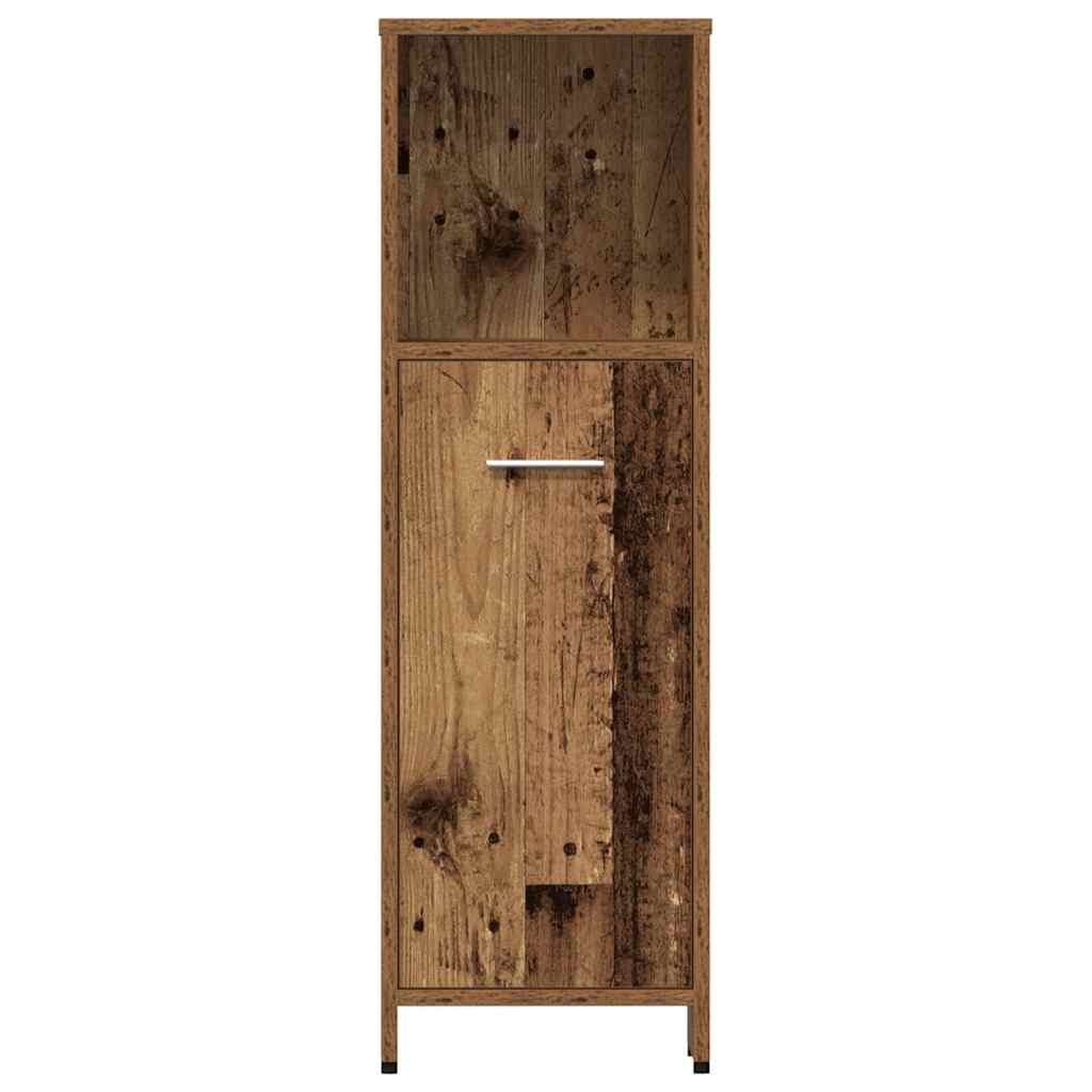 Set Mobili da Bagno 4 pz Legno Antico in Legno Multistrato | homemem39