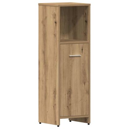 Set Mobili da Bagno 4 pz Rovere Artigianale Legno Multistrato